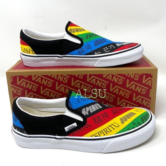 💖MEGA SALE💖VANS Classic Slip On Spirit Multi Canvas Men’s  9 10.5 VN0A4U38WK2 - Picture 10 of 10